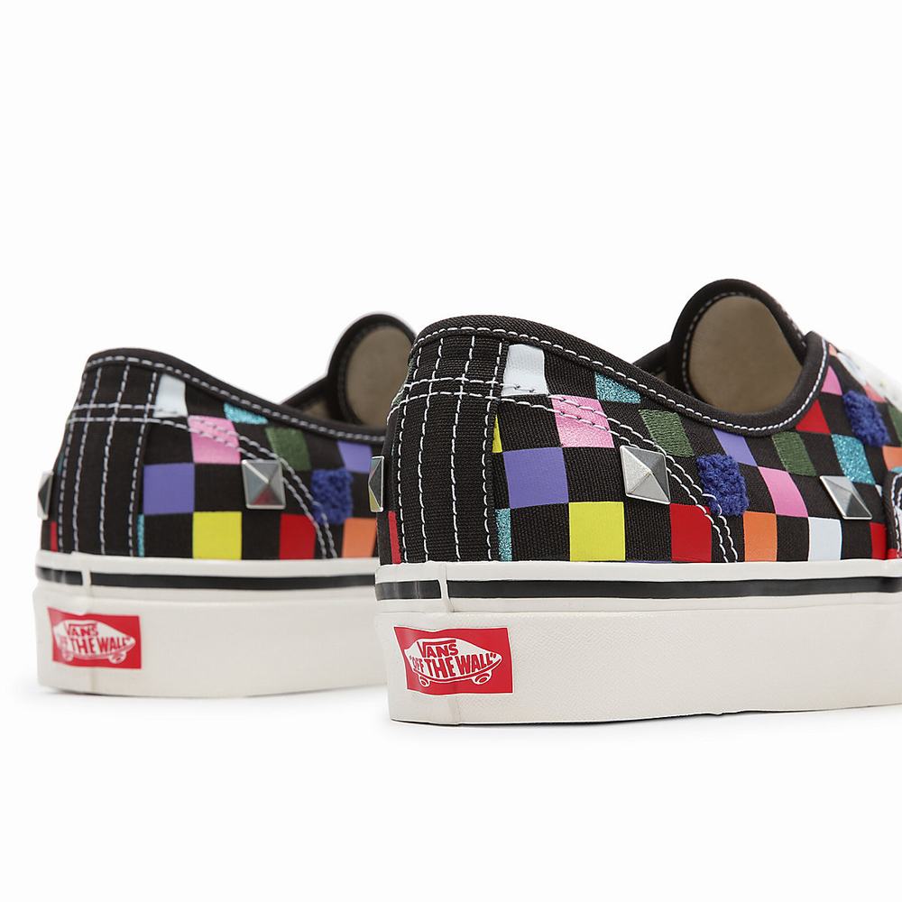 Men's Vans Anaheim Factory Authentic 44 DX Sneakers Black / Multicolor | USA60293