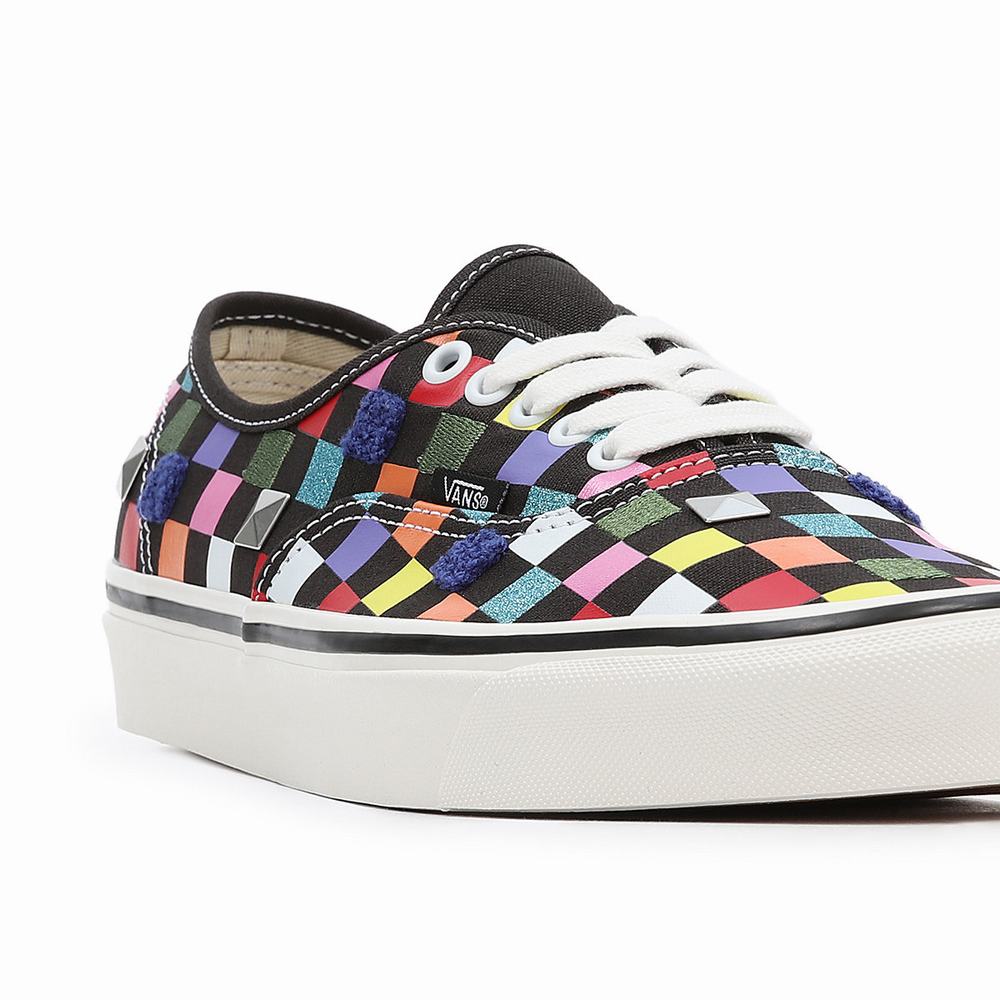 Men's Vans Anaheim Factory Authentic 44 DX Sneakers Black / Multicolor | USA60293