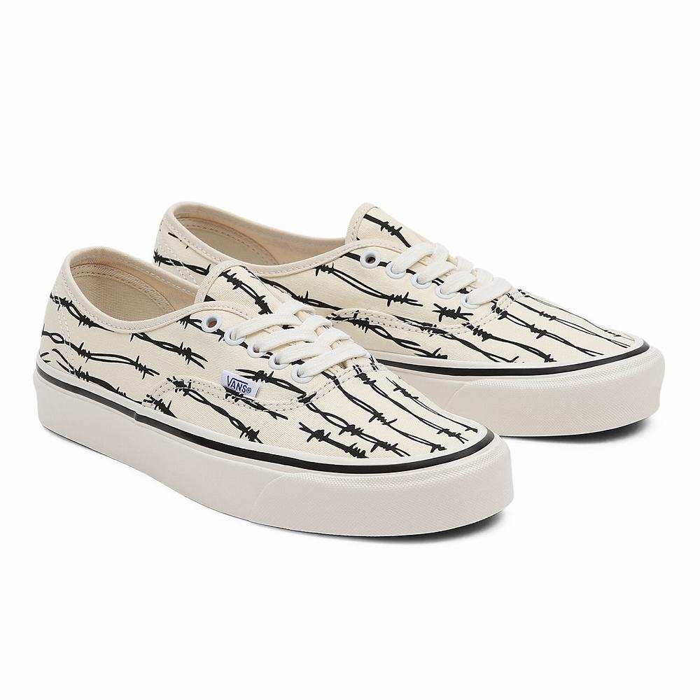 Men\'s Vans Anaheim Factory Authentic 44 DX Sneakers White | USA63597