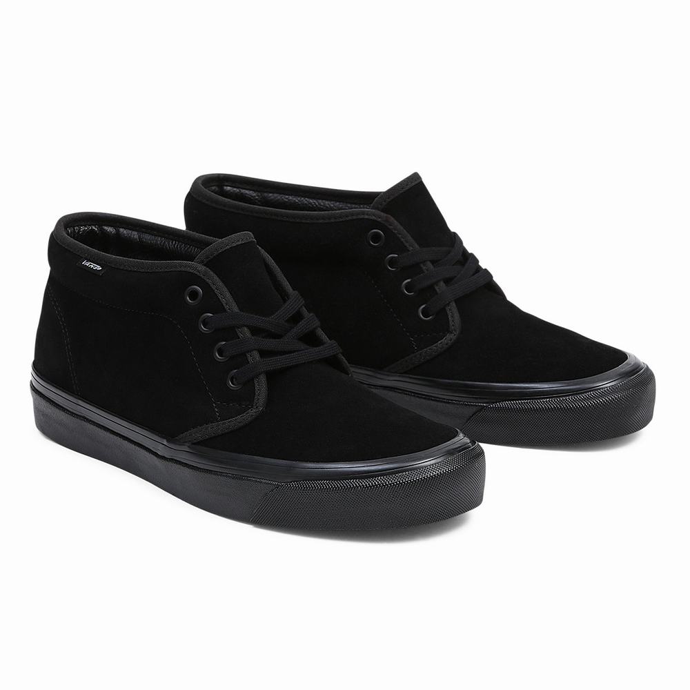 Men\'s Vans Anaheim Factory Chukka 49 DX Sneakers Black | USA93824