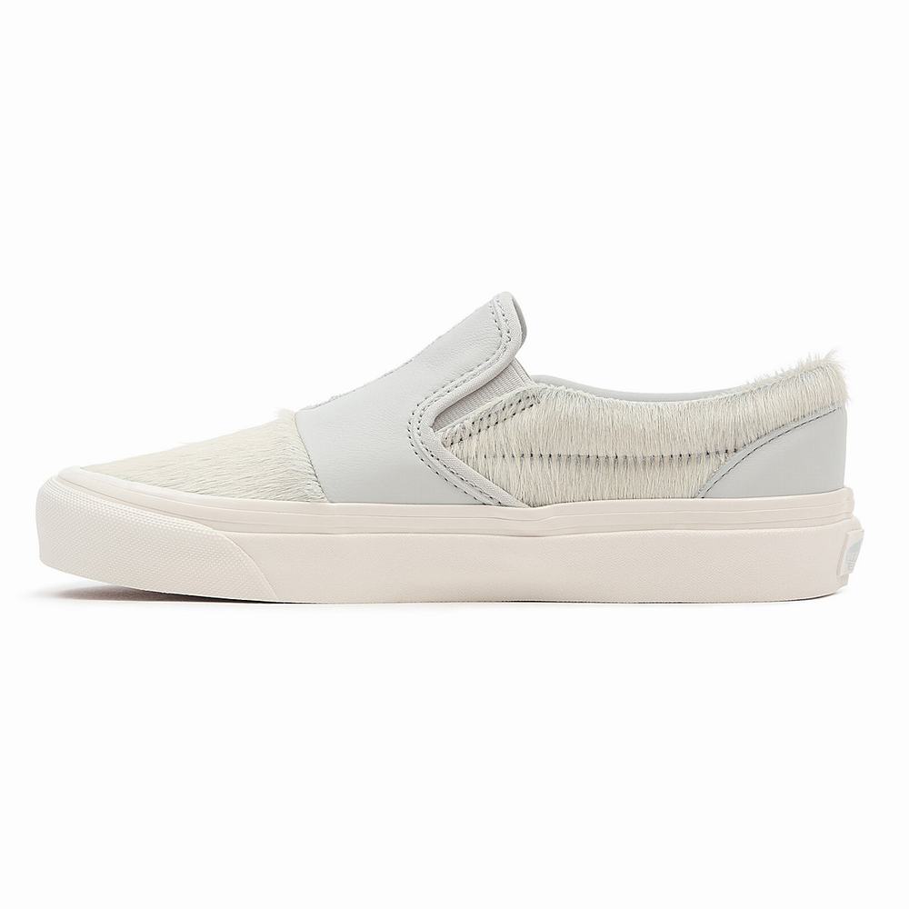 Men's Vans Anaheim Factory Classic Slip-On 98 DX PW Slip On Shoes White | USA27391