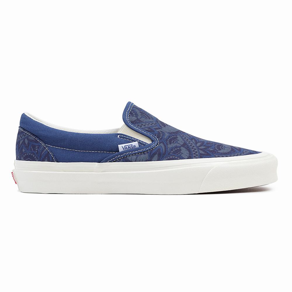 Men's Vans Anaheim Factory Classic Slip-On 98 Dx Slip On Shoes Navy | USA39045