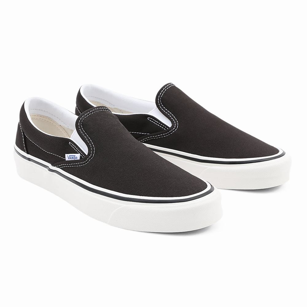 Men\'s Vans Anaheim Factory Classic Slip-On 98 Dx Slip On Shoes Black | USA96183