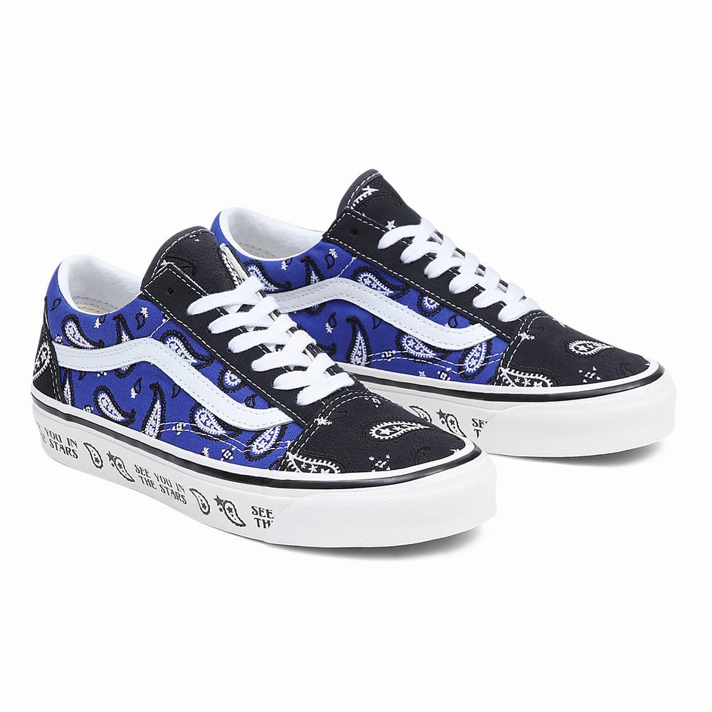 Men\'s Vans Anaheim Factory Old Skool 36 DX Sneakers Blue / Black | USA14783