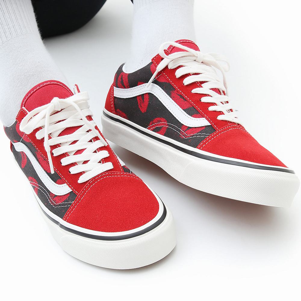 Men's Vans Anaheim Factory Old Skool 36 DX Sneakers Red | USA24659