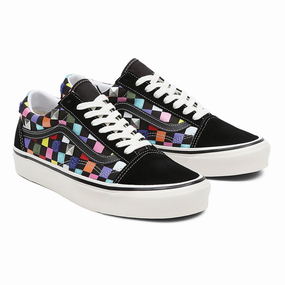 Men\'s Vans Anaheim Factory Old Skool 36 DX Sneakers Black / Multicolor | USA24756