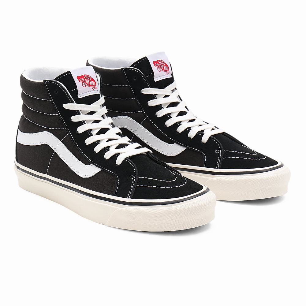 Men\'s Vans Anaheim Factory Sk8-Hi 38 DX Sneakers Black | USA13257