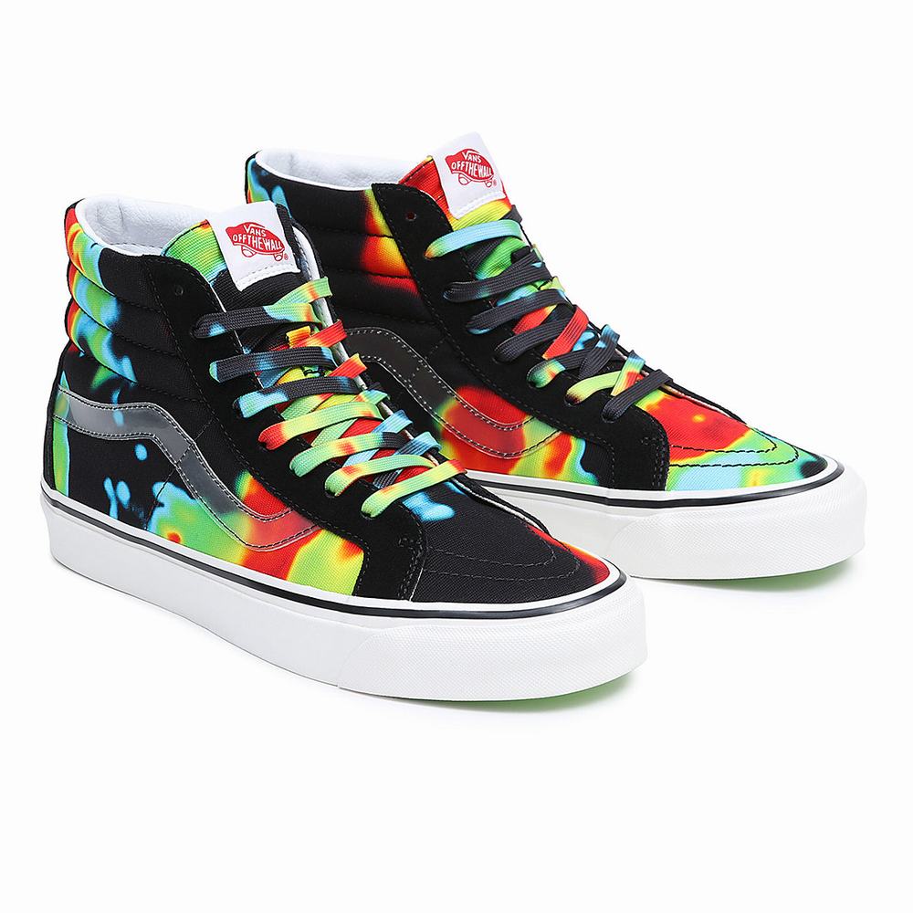 Men\'s Vans Anaheim Factory Sk8-Hi 38 DX Sneakers Green / White | USA51349