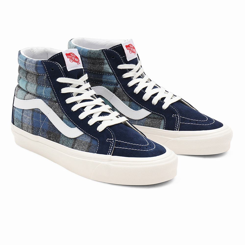 Men\'s Vans Anaheim Factory Sk8-Hi 38 DX Sneakers Blue | USA68271