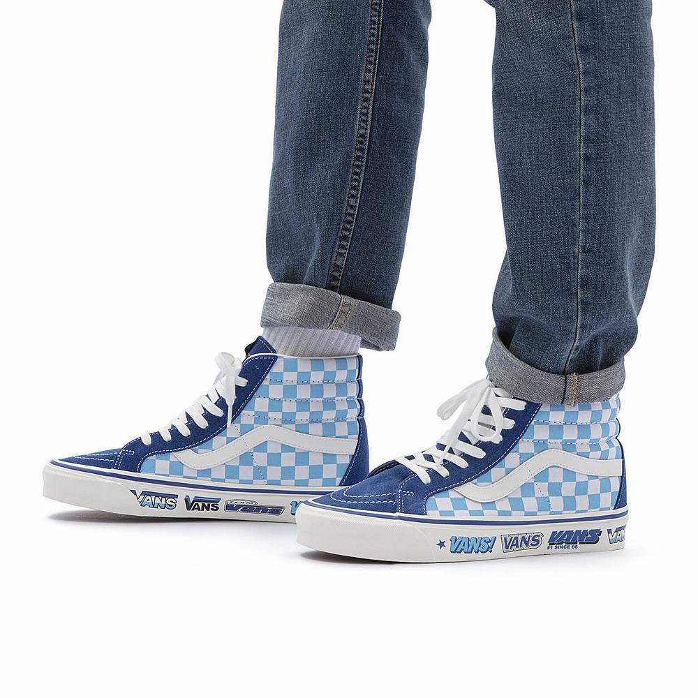 Men's Vans Anaheim Factory Sk8-Hi 38 DX Sneakers Blue | USA74503