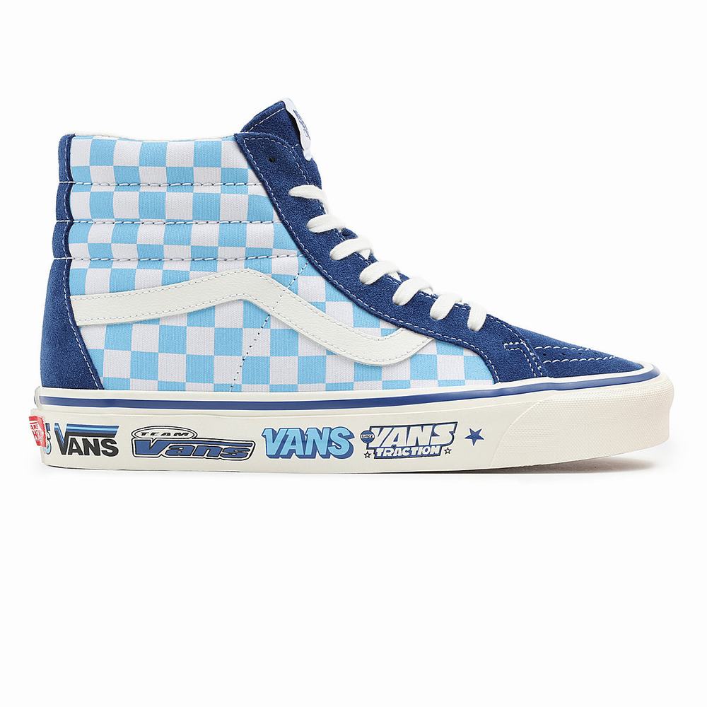 Men's Vans Anaheim Factory Sk8-Hi 38 DX Sneakers Blue | USA74503