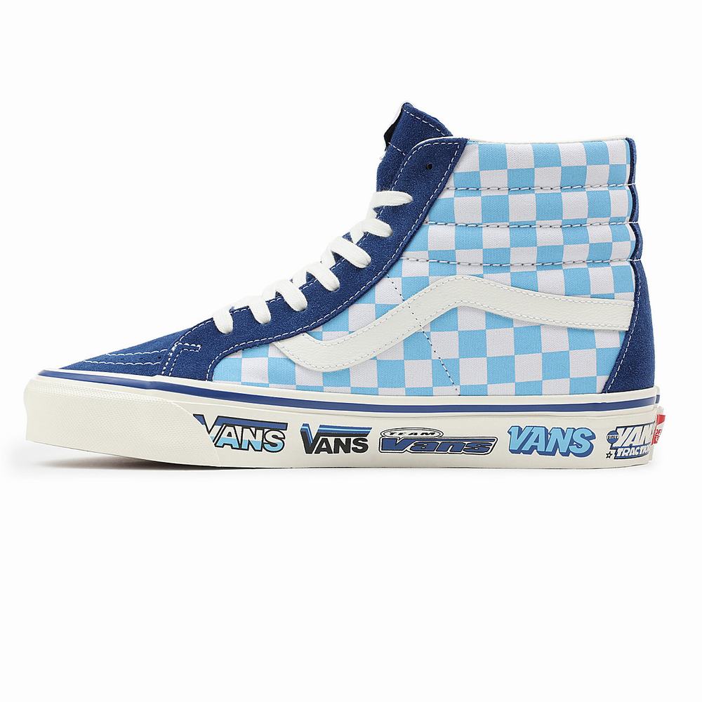 Men's Vans Anaheim Factory Sk8-Hi 38 DX Sneakers Blue | USA74503