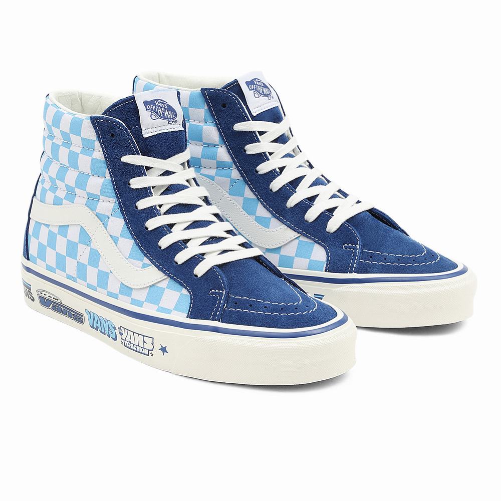 Men\'s Vans Anaheim Factory Sk8-Hi 38 DX Sneakers Blue | USA74503