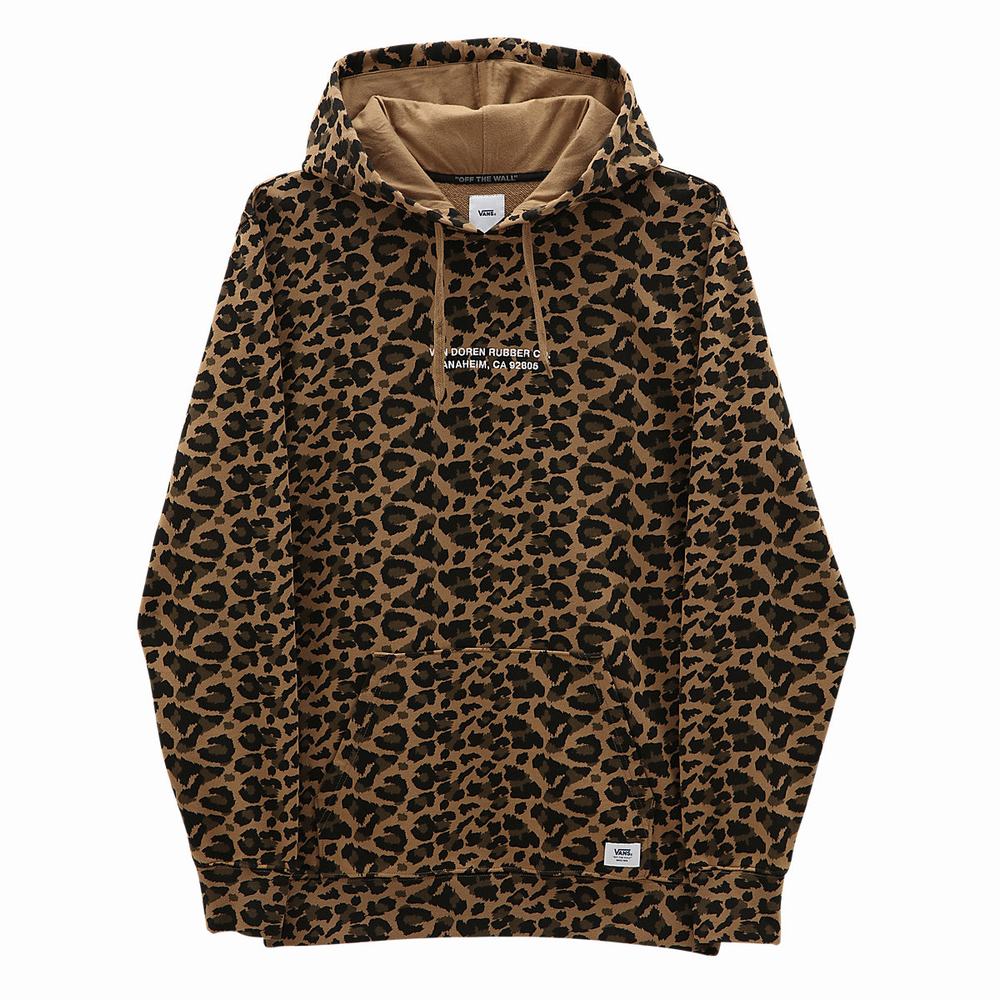 Men's Vans Anaheim Print Mash Up II Pullover Brown | USA86935