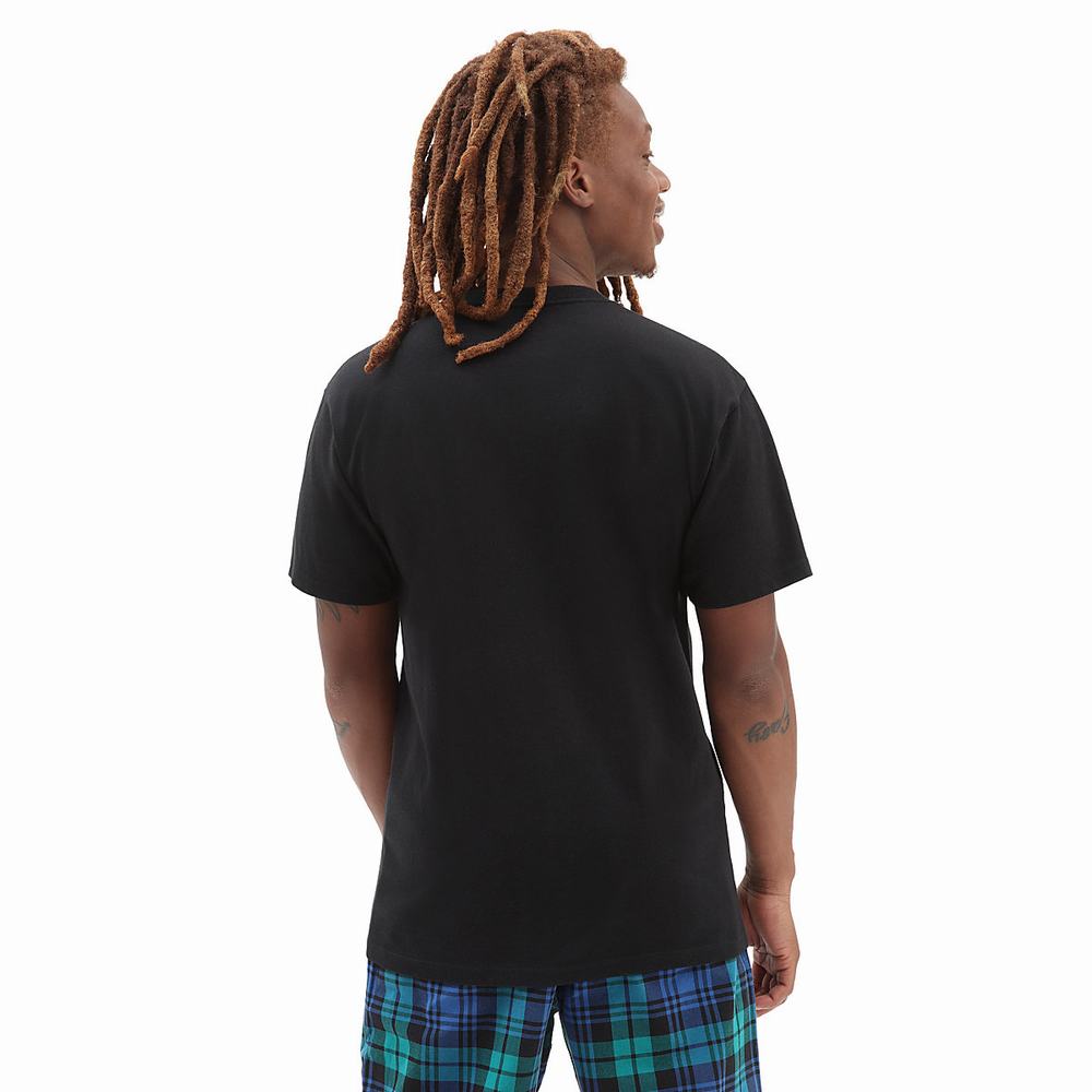 Men's Vans Anaheim T Shirts Black | USA48739