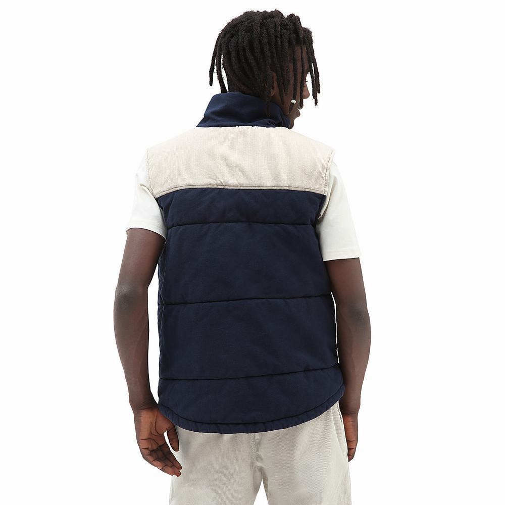 Men's Vans Anaheim Vest Blue | USA65197