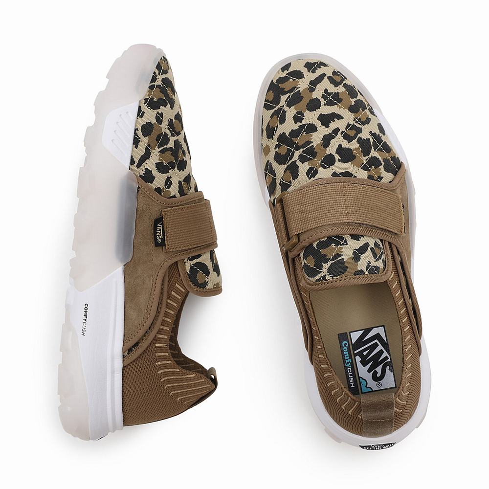 Men's Vans Animal Coast ComfyCush Sneakers Brown | USA27160