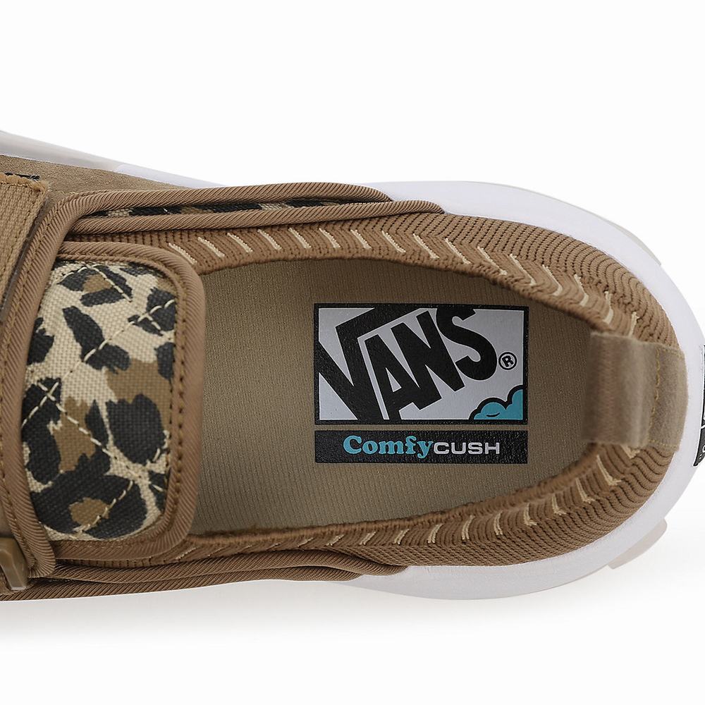 Men's Vans Animal Coast ComfyCush Sneakers Brown | USA27160