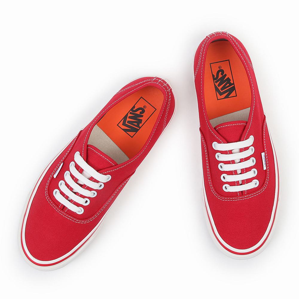 Men's Vans Authentic 44 Deck DX Sneakers Red | USA48130