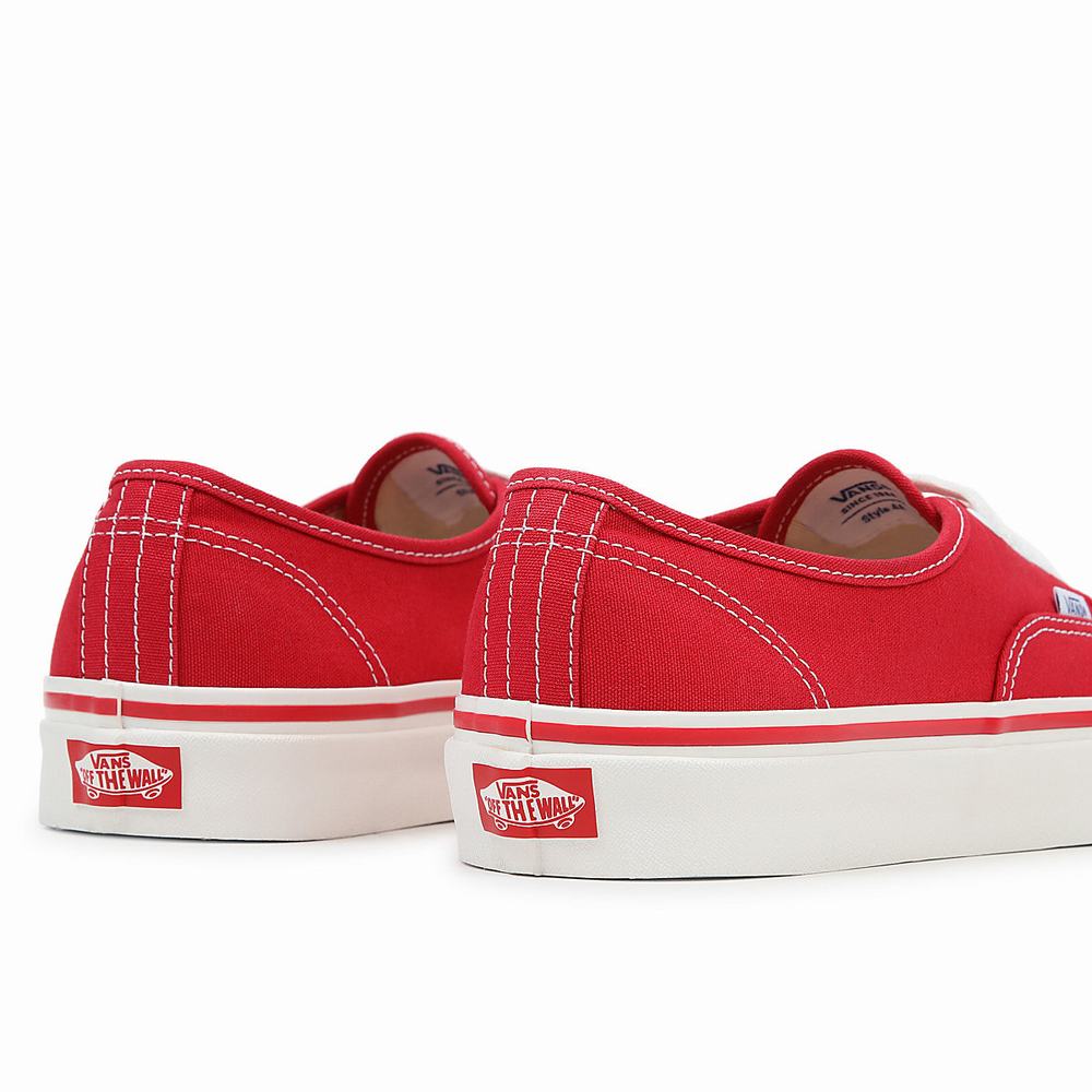 Men's Vans Authentic 44 Deck DX Sneakers Red | USA48130