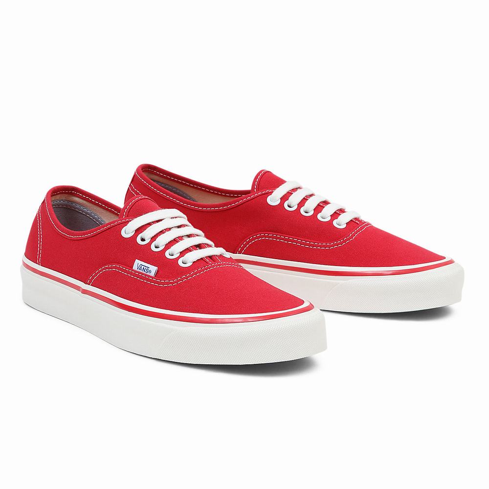 Men\'s Vans Authentic 44 Deck DX Sneakers Red | USA48130