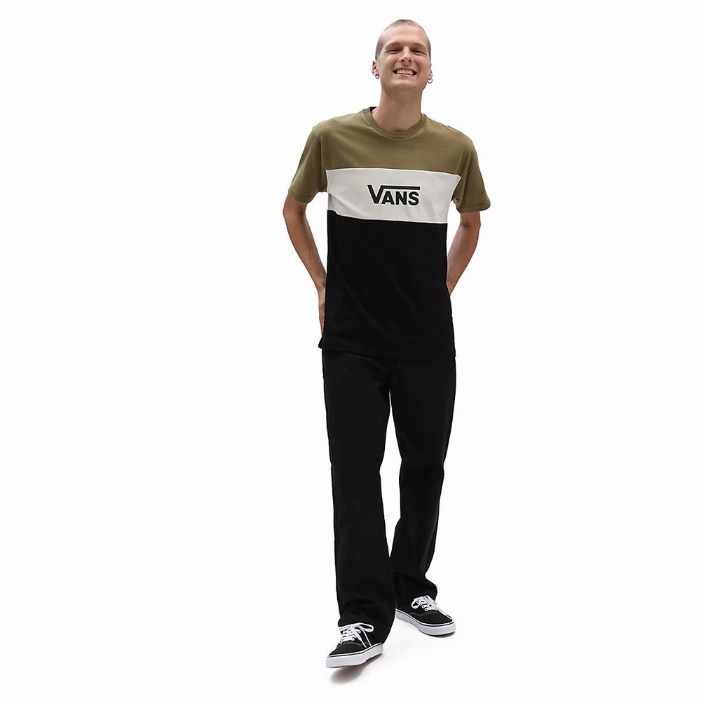 Men's Vans Authentic Chino Glide Relaxtaper Pants Black | USA71934