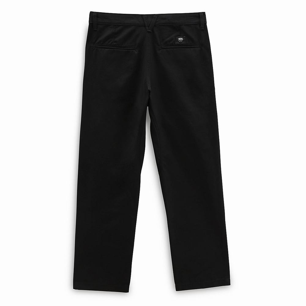 Men's Vans Authentic Chino Glide Relaxtaper Pants Black | USA71934