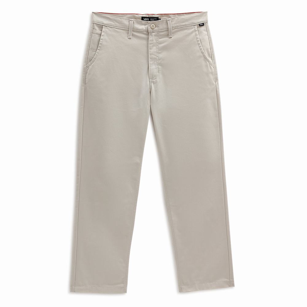 Men's Vans Authentic Chino Loose Pants Beige | USA54678