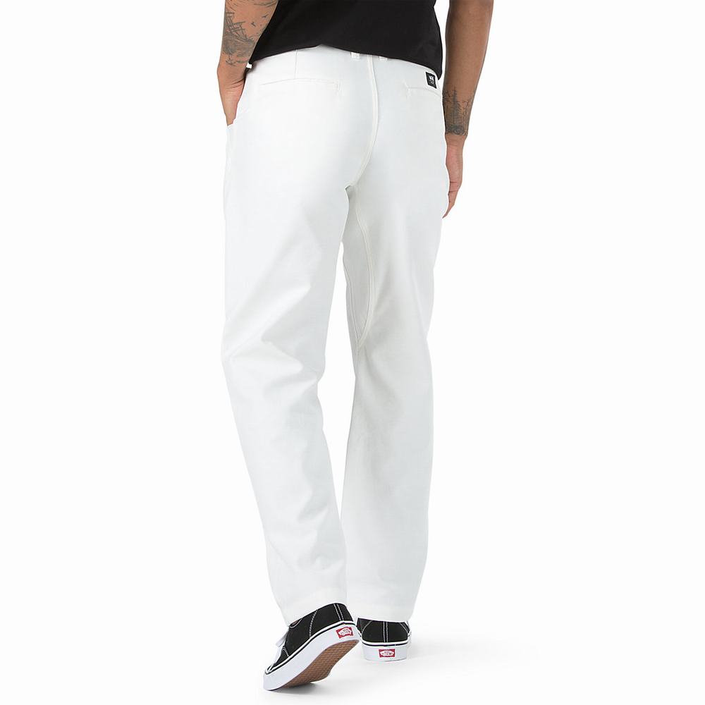 Men's Vans Authentic Chino Pants White | USA60537