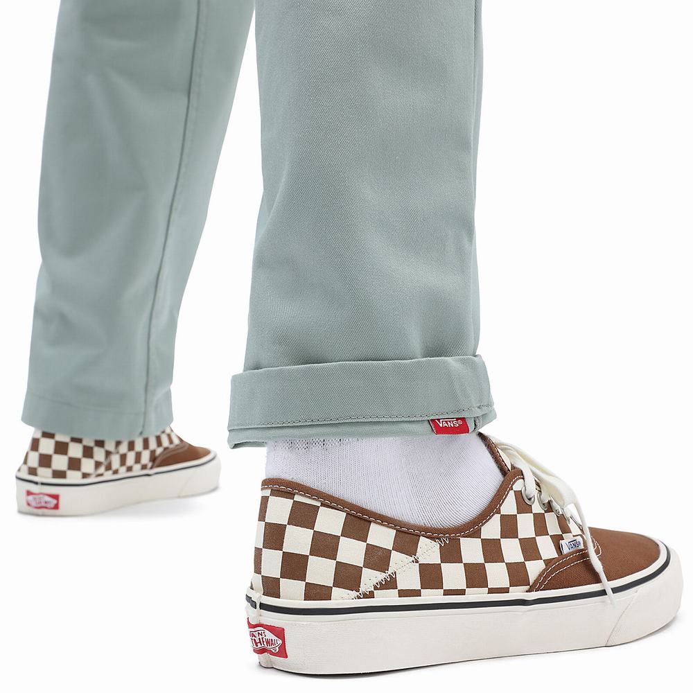 Men's Vans Authentic Chino Relaxed Pants Green | USA12956