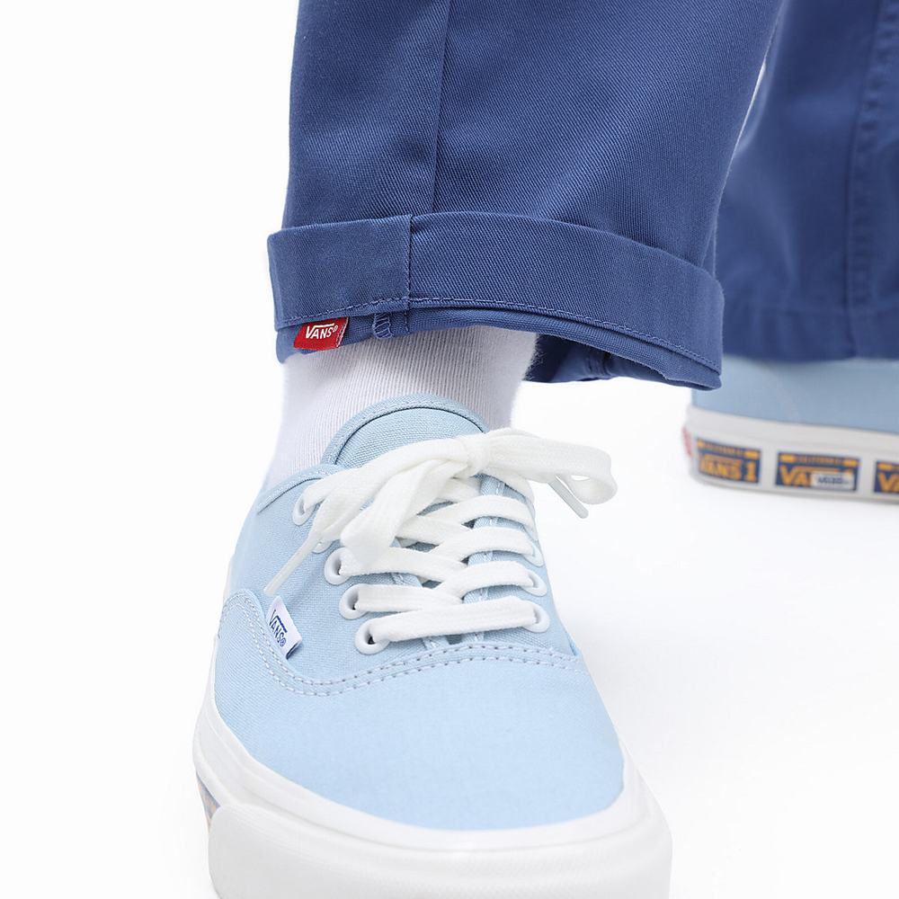 Men's Vans Authentic Chino Relaxed Pants Blue | USA78124