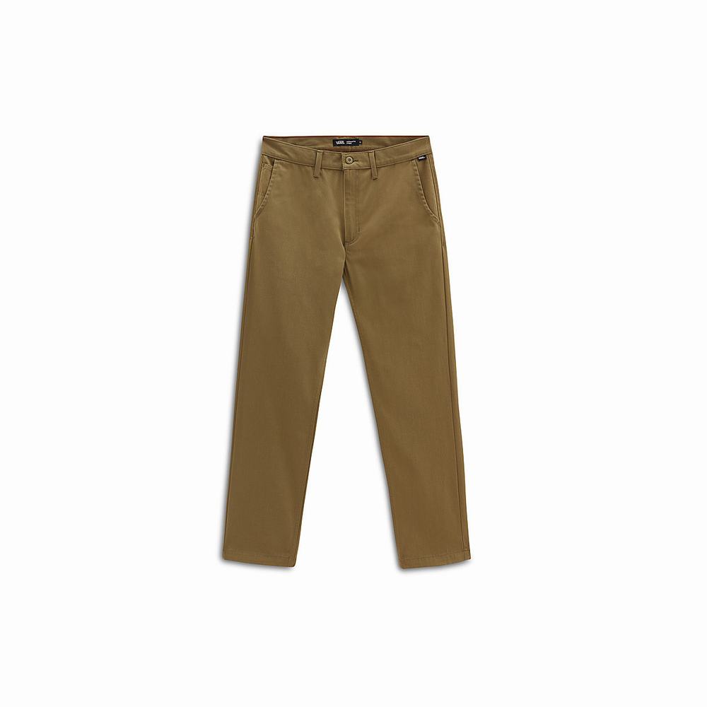 Men's Vans Authentic Chino Relaxed Pants Beige | USA93254