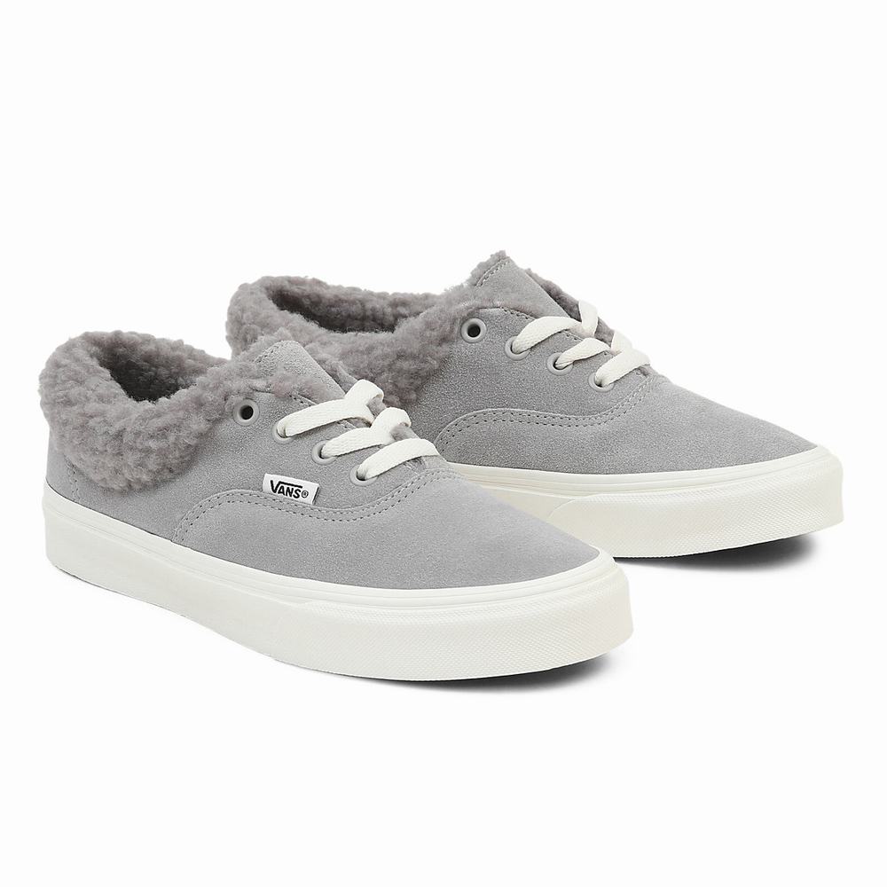 Men\'s Vans Authentic Sherpa Sneakers Grey | USA46837