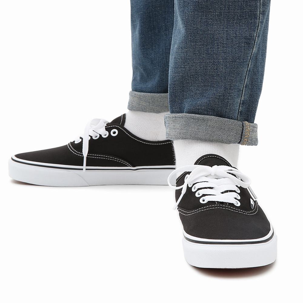 Men's Vans Authentic Sneakers Black | USA21648