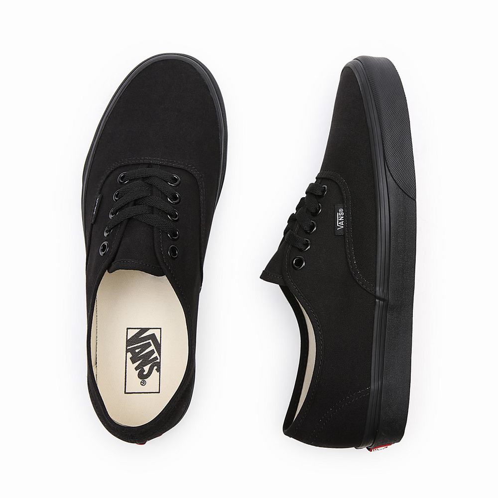 Men's Vans Authentic Sneakers Black | USA93605