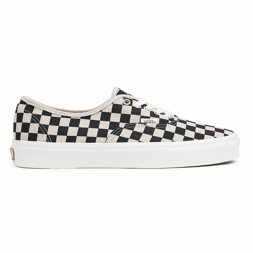 Men's Vans Authentic Sneakers Black / White | USA18649