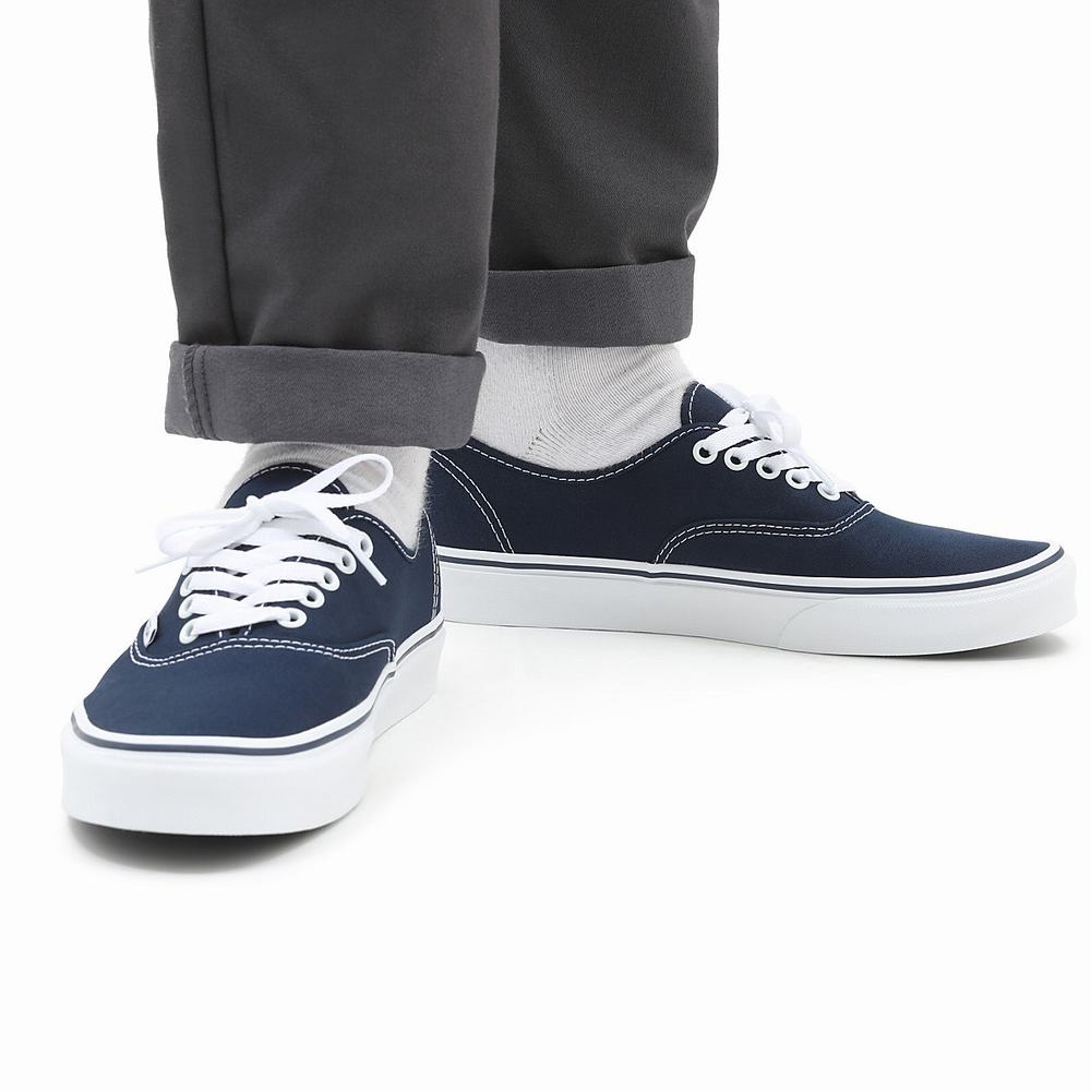 Men's Vans Authentic Sneakers Blue / Navy | USA52360