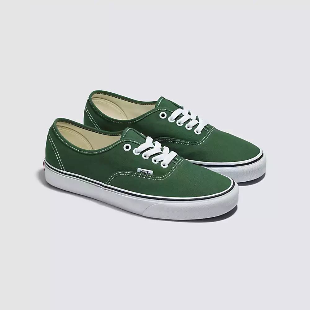 Men's Vans Authentic Sneakers Green | USA41270