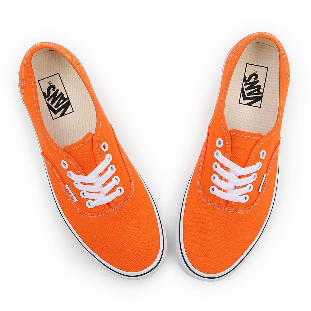 Men's Vans Authentic Sneakers Orange | USA74536