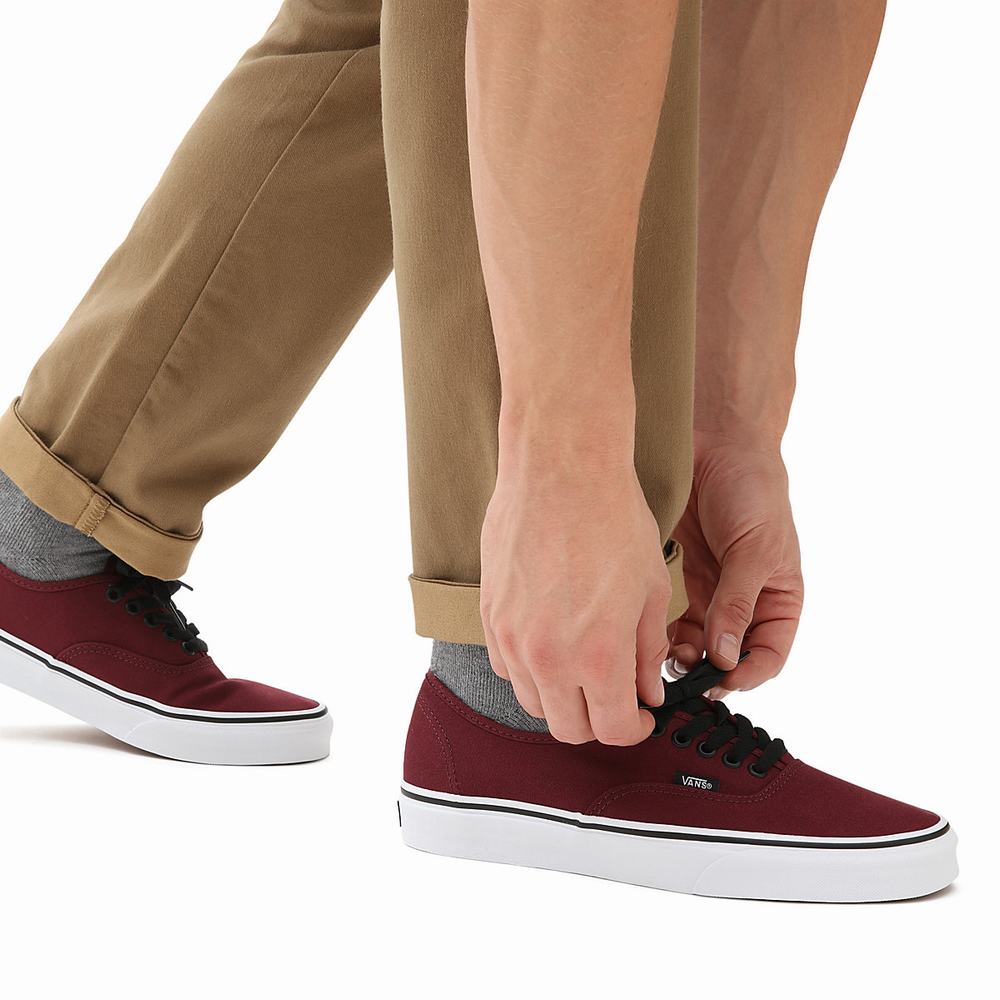 Men's Vans Authentic Sneakers Red | USA63271