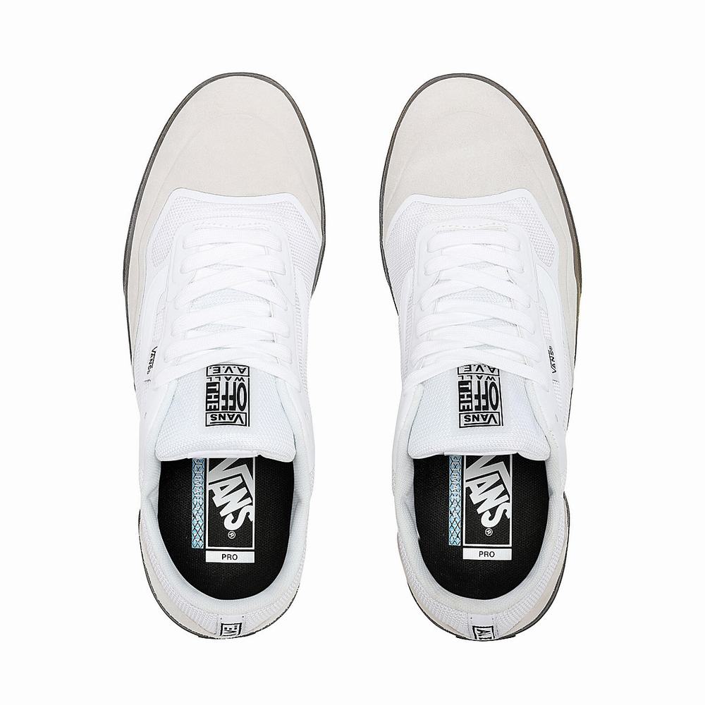 Men's Vans Ave Pro Skate Shoes White | USA59834