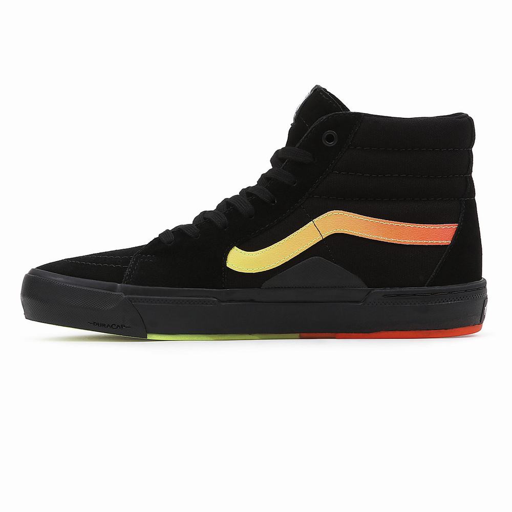 Men's Vans BMX Sk8-Hi Sneakers Black / Orange | USA76584