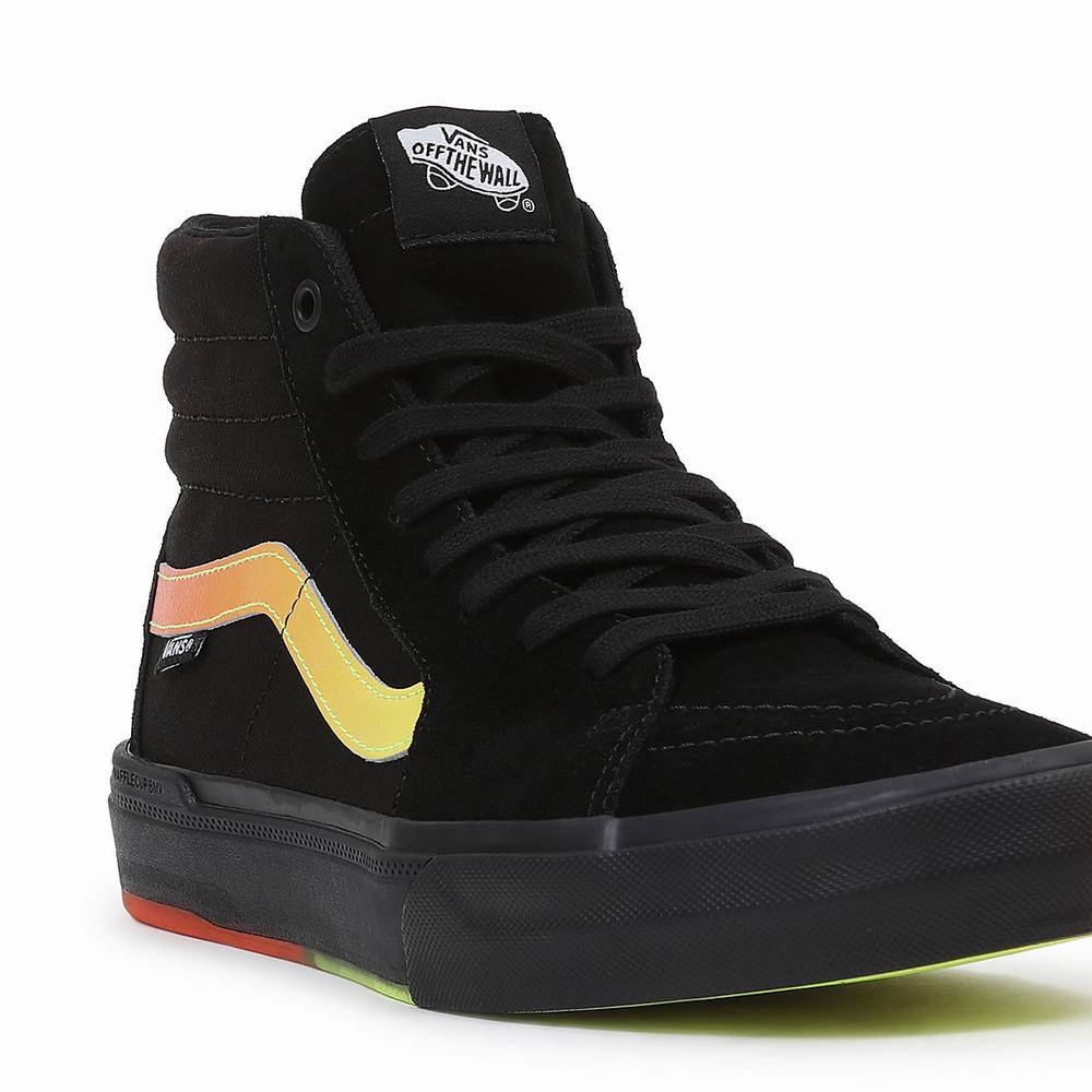 Men's Vans BMX Sk8-Hi Sneakers Black / Orange | USA76584