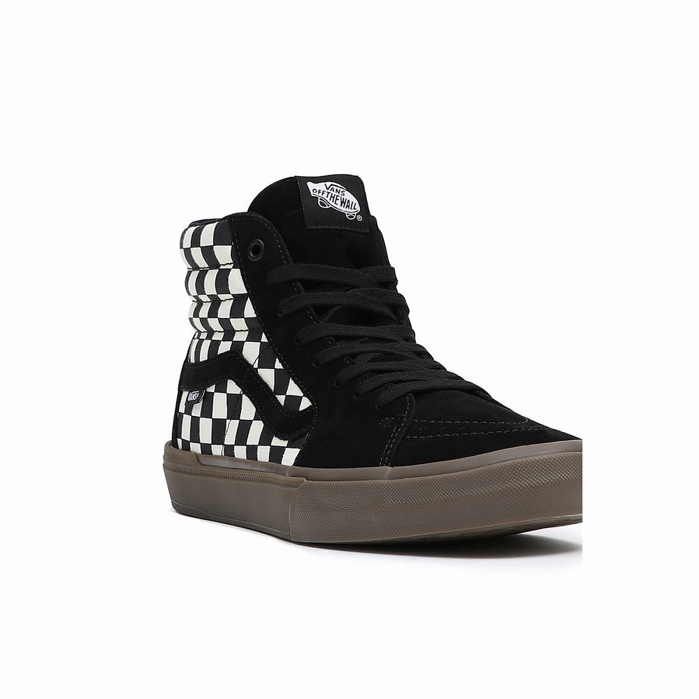 Men's Vans BMX Sk8-Hi Sneakers Black | USA29136