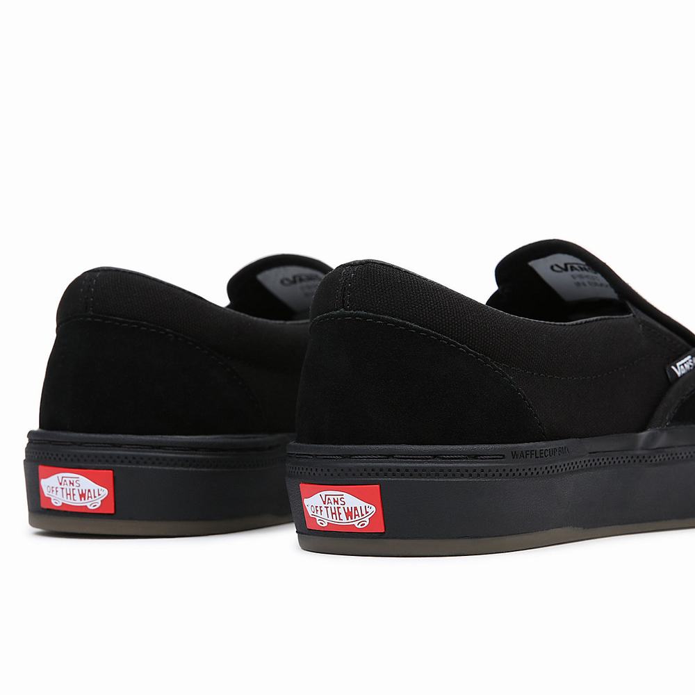 Men's Vans BMX Slip On Shoes Black | USA10785