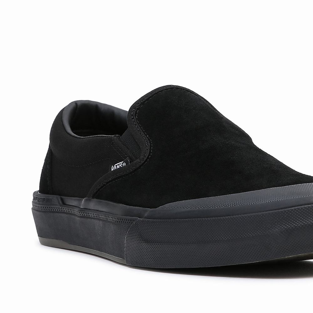 Men's Vans BMX Slip On Shoes Black | USA10785