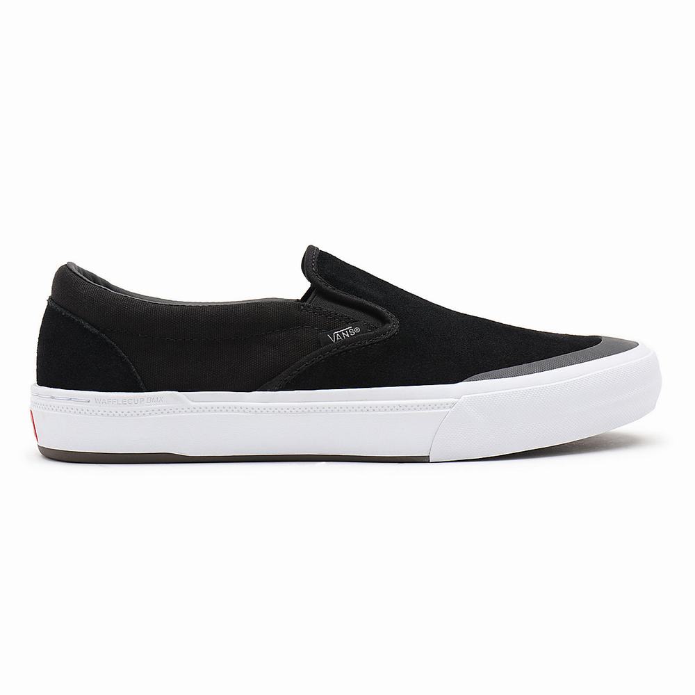 Men's Vans BMX Slip On Shoes Black | USA39860