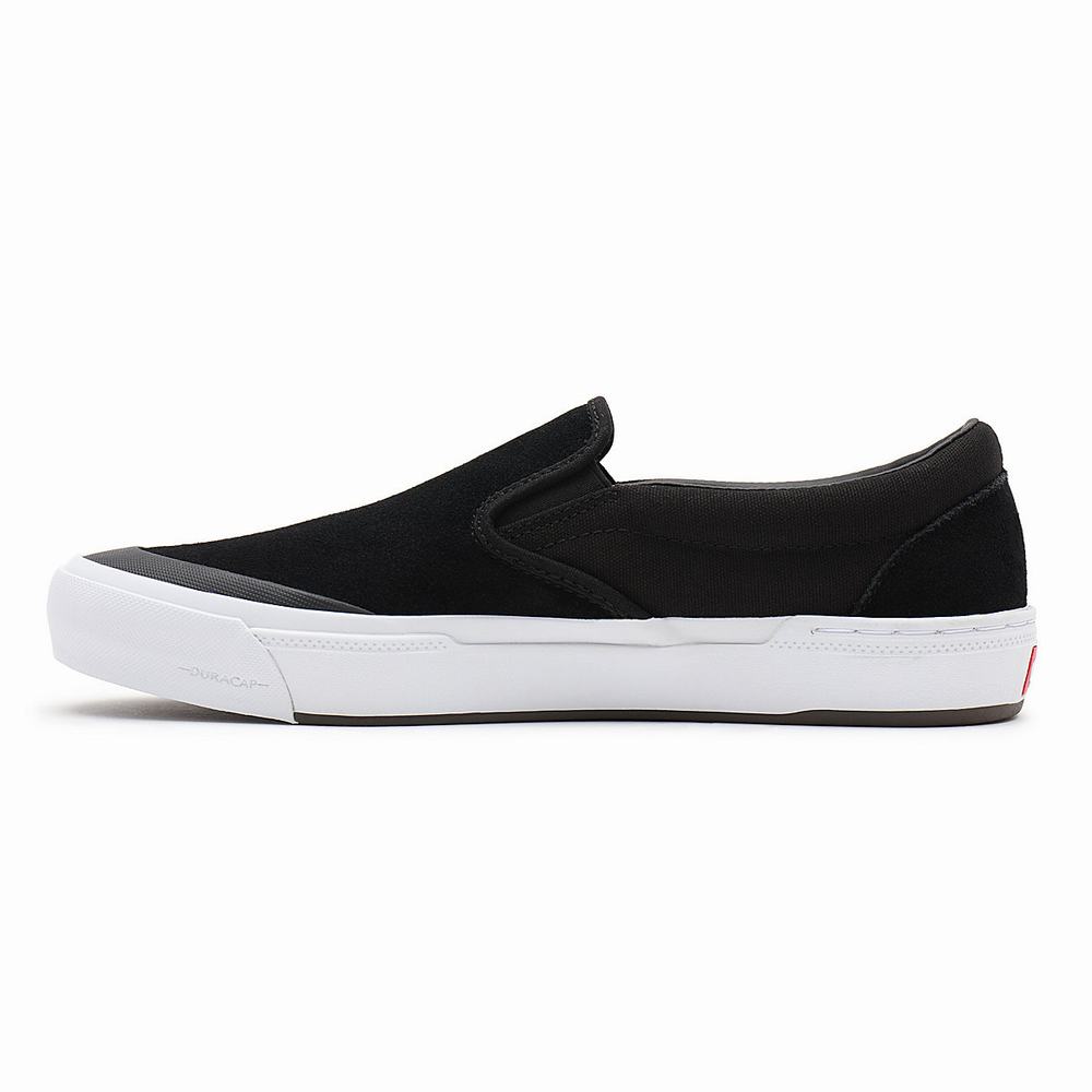 Men's Vans BMX Slip On Shoes Black | USA39860