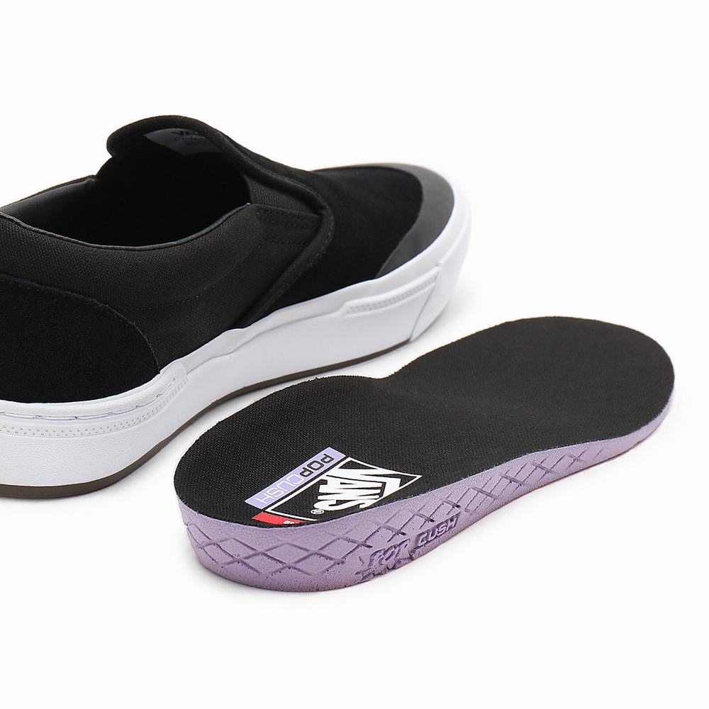 Men's Vans BMX Slip On Shoes Black | USA39860