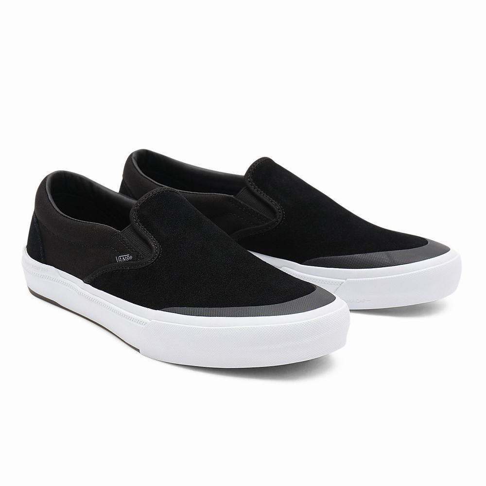 Men\'s Vans BMX Slip On Shoes Black | USA39860